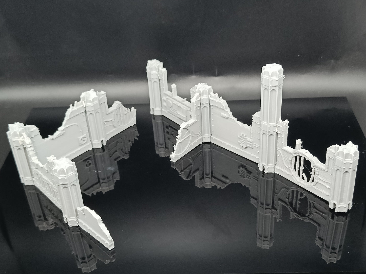 Gothic Sector Modular Sci-Fi Ruins Terrain (4 Ruin Set)