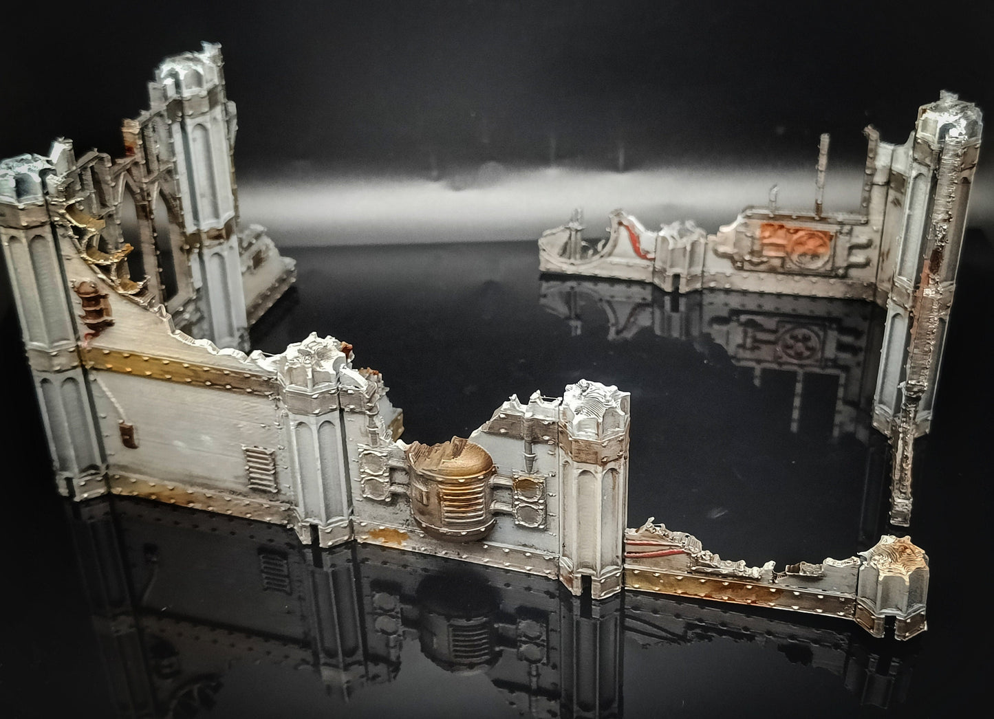 Gothic Sector Modular Sci-Fi Ruins Terrain (4 Ruin Set)