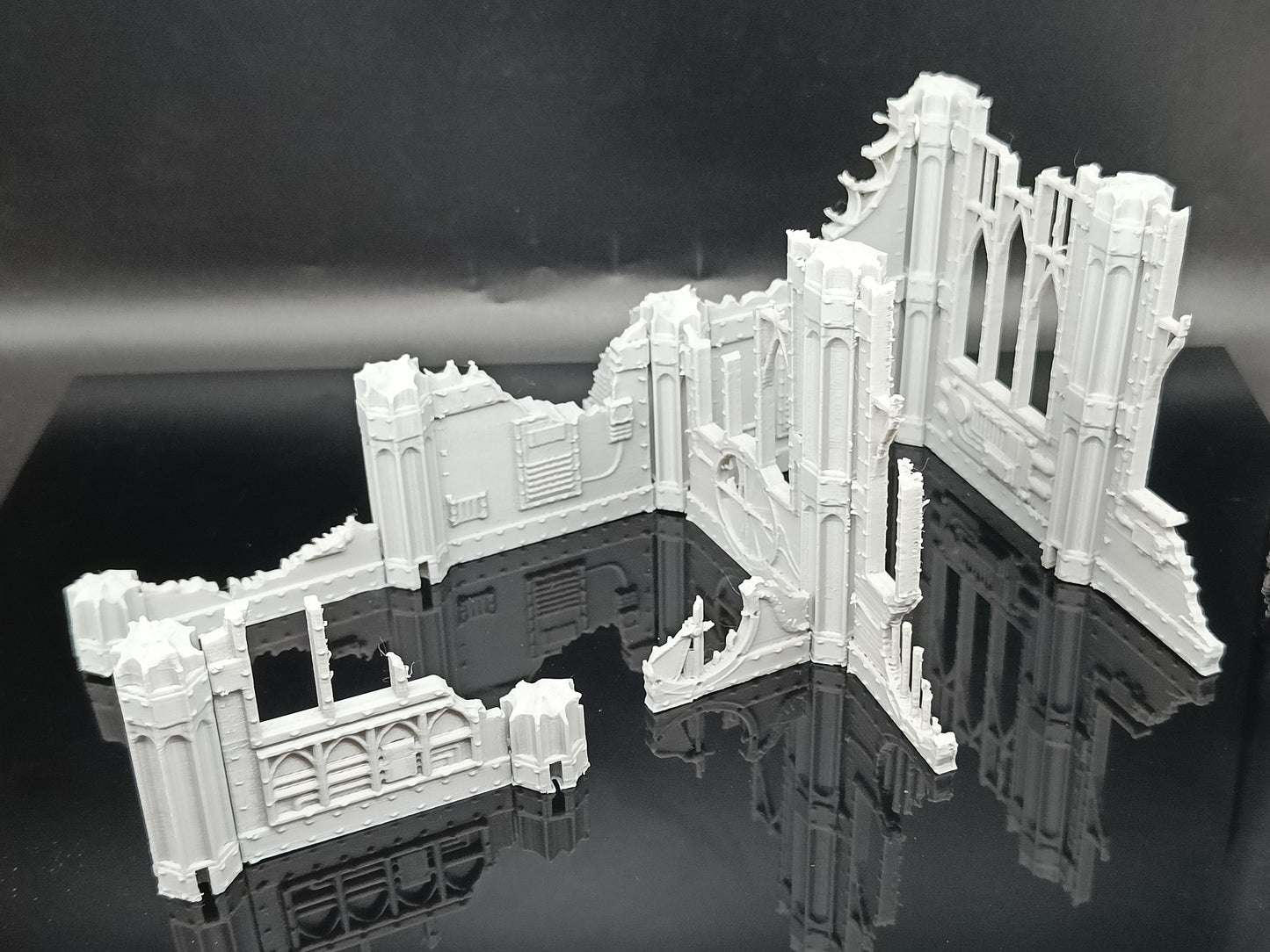 Gothic Sector Modular Sci-Fi Ruins Terrain (4 Ruin Set)