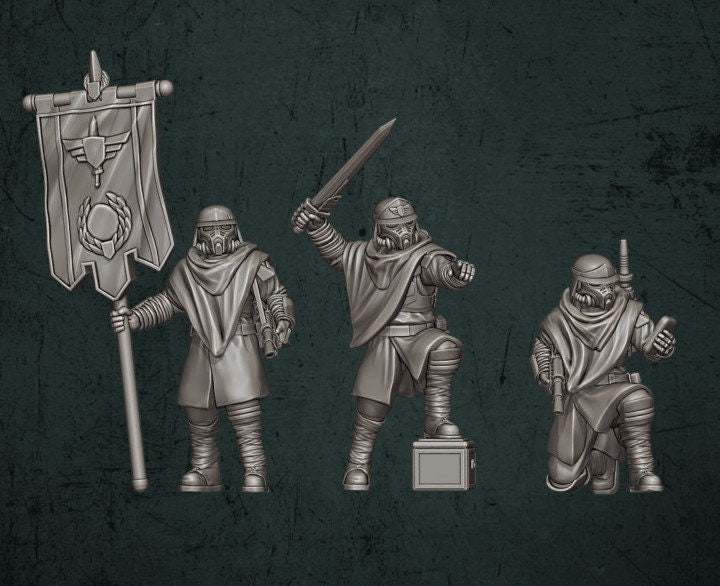 Trench Devils 28mm Modular Command Squad (Customisable set of 6)