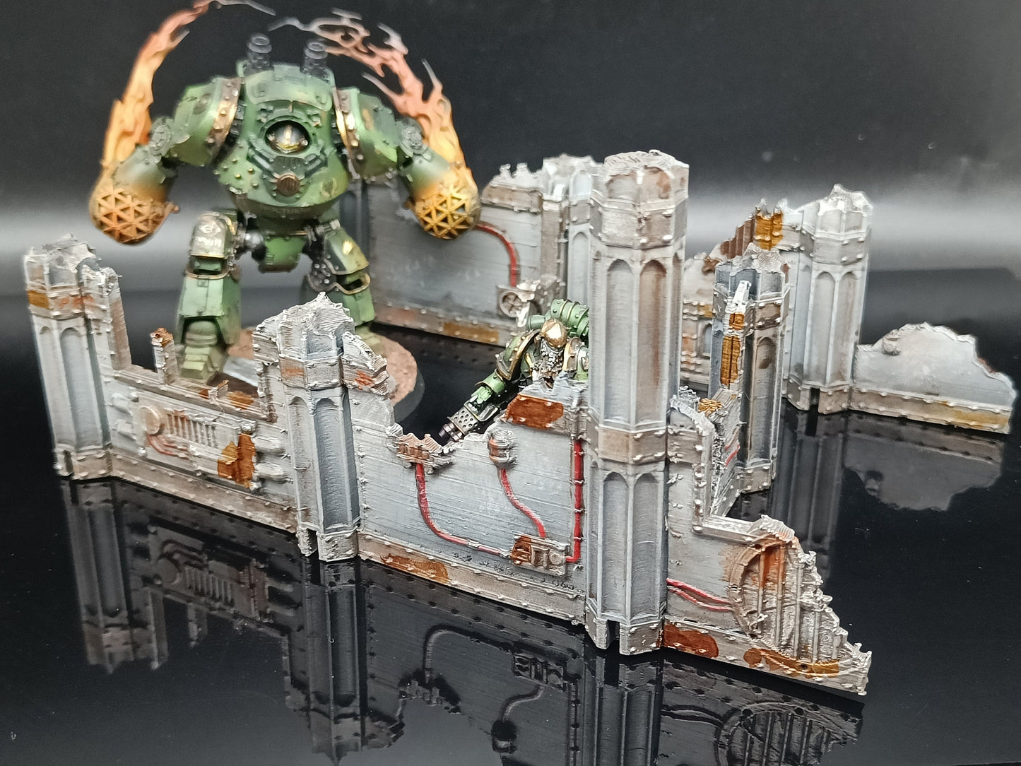 Gothic Sector Modular Sci-Fi Ruins Terrain (4 Ruin Set)