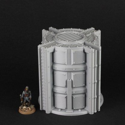 28mm Armoured Silo Terrain for Necromunda / Ash Wastes (Tesseract Tomb)