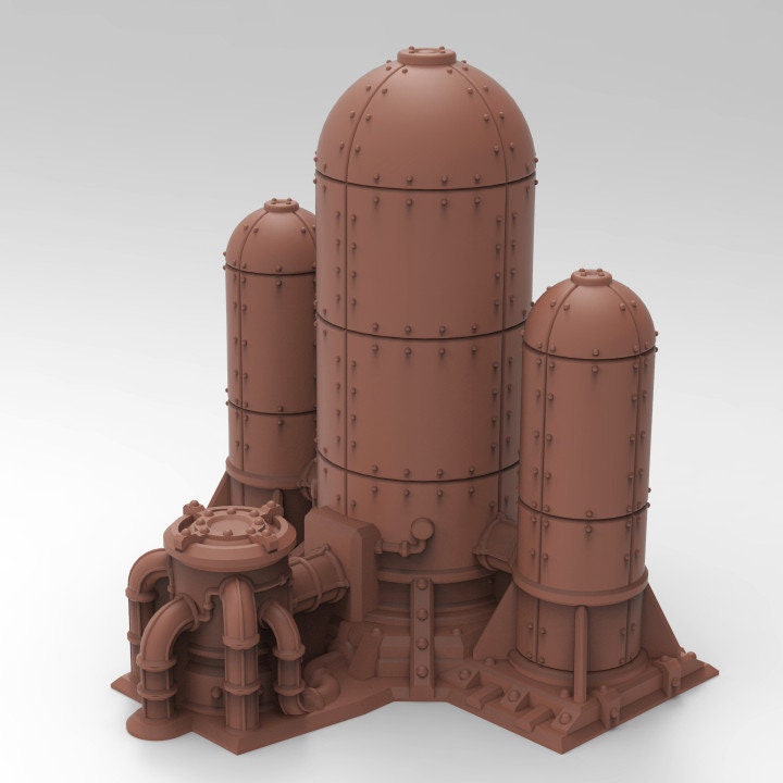 28mm Silo Terrain for Necromunda / Ash Wastes (TesseractTomb)