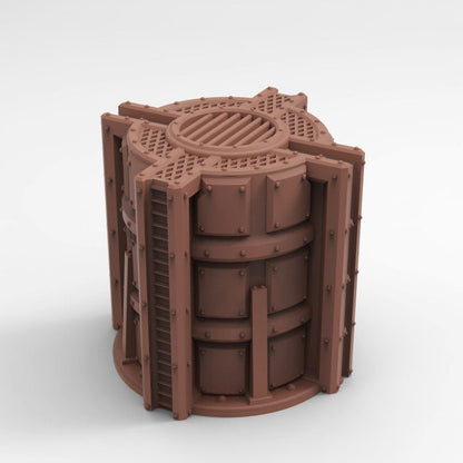 28mm Armoured Silo Terrain for Necromunda / Ash Wastes (Tesseract Tomb)