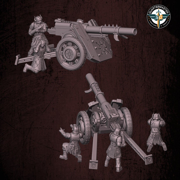 Harbingers of Darkness 28mm Modular Field Artillery (Customisable set of two teams)