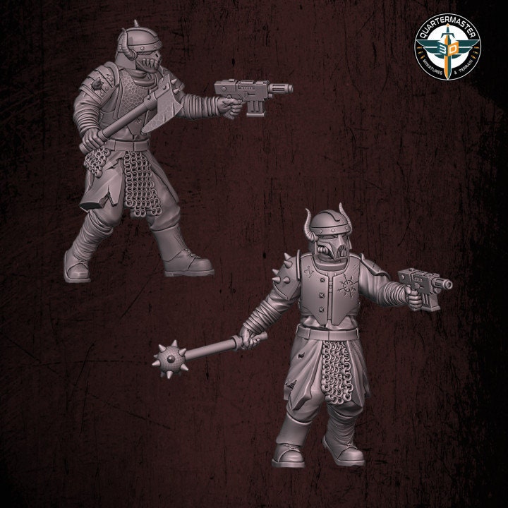 Harbingers of Darkness 28mm Modular Heretic Guardsmen Special Ops Team (Set of 16)