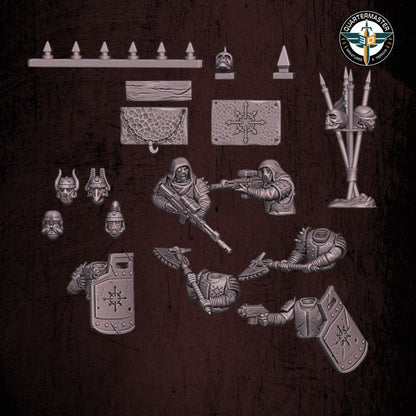 Harbingers of Darkness 28mm Modular Heretic Guardsmen Special Ops Team (Set of 16)