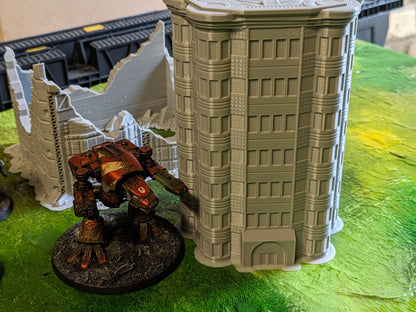 6-10mm Buildings Set for Epic/Titanicus/Legions Imperialis (Corvus Games Terrain)