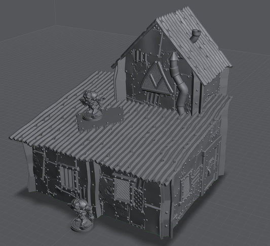 28mm Ramshackle Sleeping Shed for Necromunda/Ash Wastes/Orks