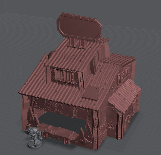 28mm Ramshackle Food Shack for Necromunda/Ash Wastes/Orks