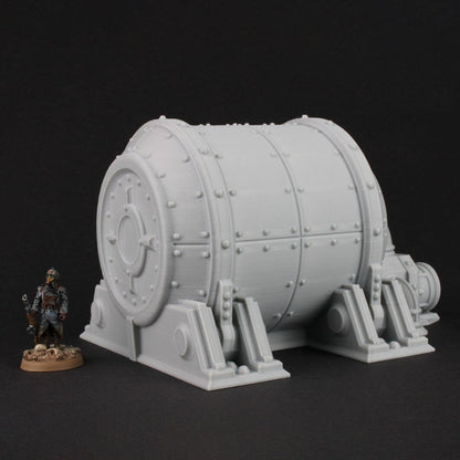 28mm Oil Silo for Necromunda/Ash Wastes (TesseractTomb)