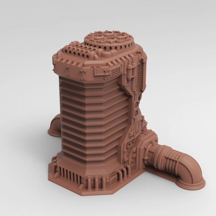 28mm Plasma Tower for Necromunda/Ash Wastes (TesseractTomb)